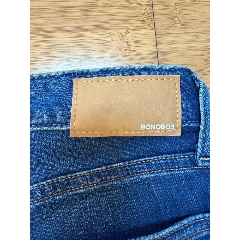 Bonobos Men’s Jeans 33x32 Slim Fit Stretch Medium Wash Blue Denim